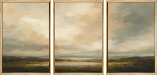 Miniatura 67 de SIGNWIN Lienzo enmarcado para pared, juego de arte de collage de hojas transparentes en blanco y negro, ilustraciones de naturaleza silvestre, arte