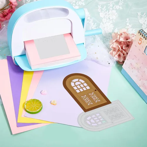 Miniatura 7 de GLOBLELAND Troqueles de Corte de Puertas de Arte para Hacer Tarjetas Troquel de Corte de Felpudo de Bienvenida para Bricolaje Scrapbooking Diario