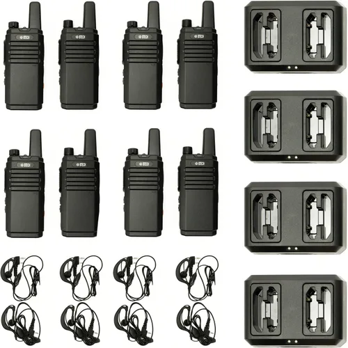 Miniatura 11 de BTECH FRS-B1 Paquete de 2 FRS Business, Walkie Talkies para adultos, NOAA, radio bidireccional de alto rendimiento. Kit completo con kit