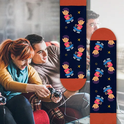 Miniatura 4 de Calcetines divertidos para videojuegos, calcetines novedosos para hombres, mujeres, adolescentes y niños, calcetines de vestir de algodón, regalo