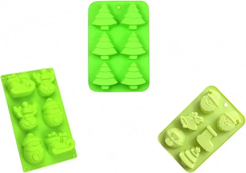 Miniatura 15 de Molde de fondant para bricolaje, flores, cola de sirena, hojas, lindo molde de silicona para pastel de caramelo de chocolate, vela de arcilla hecha