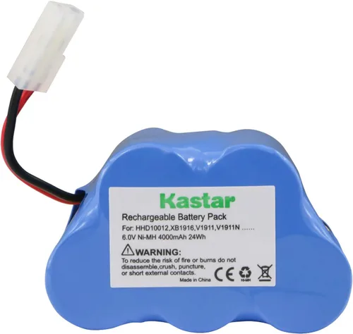 Miniatura 2 de Kastar Batería V1911, 1 paquete, Ni-MH 6V 4000mAh, repuesto para XB1916 HHD10012 Euro-Pro Shark V1911 V1911N V1911-FS V1911FS TG-V1911-FS 2