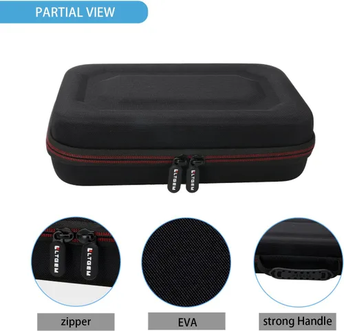 Miniatura 3 de LTGEM - Funda rígida para Leapfrog LeapPad Ultimate Ready para tablet, bolsa de almacenamiento protectora de viaje (negro y gris)