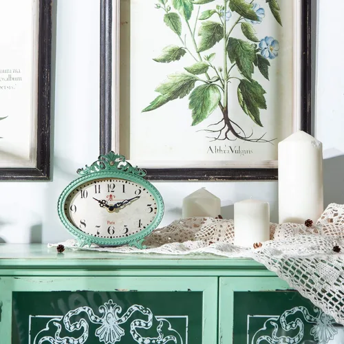 Miniatura 7 de NIKKY HOME Reloj de mesa estilo vintage