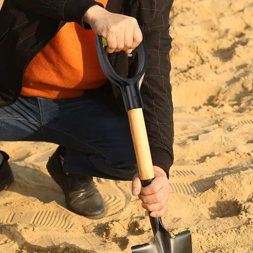 Miniatura 6 de Mango de pala de plástico con agarre en D, diámetro interior de 32 mm para pala de nieve, herramienta de excavación y rastrillado, accesorio