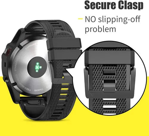 Miniatura 6 de ANCOOL Correa de reloj para Fenix 7X/Fenix 6X/Fenix 5X/Fenix 8 de 2.008 in, bandas de ajuste rápido de 1.024 in, compatibles con reloj inteligente