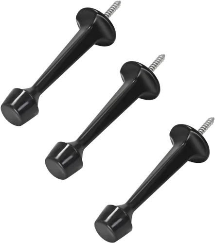 Miniatura 16 de HOMOTEK - Paquete de 12 topes de puerta rígidos sólidos resistentes con punta de goma suave, tope de puerta de zinc fundido para proteger la pared