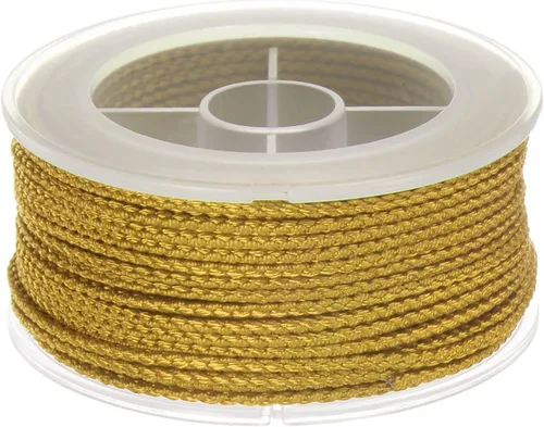 Miniatura 13 de HARFINGTON Cordón de hilo de nailon para cuentas de 0.063 in, cuerda de nailon trenzado extrafuerte para manualidades, pulseras, joyería, Negro