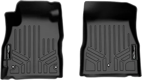 Miniatura 4 de SMARTLINER Juego de alfombrillas de primera fila para todo tipo de clima, compatibles con Nissan Versa 2020-2025