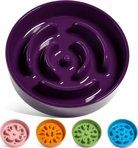 Miniatura 12 de LE TAUCI Cuencos para perros de cerámica de alimentación lenta, cuenco de alimentación lenta de 1.5 tazas para razas pequeñas y medianas, cuenco