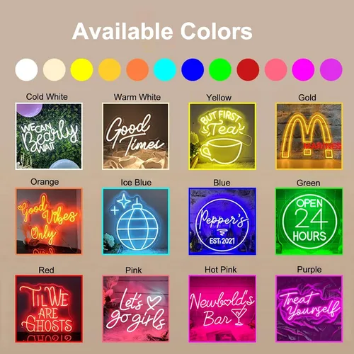 Miniatura 7 de Letreros de neón personalizados, 3 líneas de luz LED de neón, letrero personalizable para decoración de pared, boda, fiesta de cumpleaños