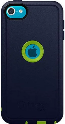 OtterBox Defender - Funda para Apple iPod Touch 5ª, 6ª y 7ª generación, embalaje no minorista, color punk (verde brillante/azul almirante)
