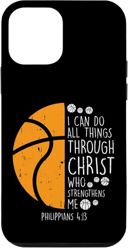 Miniatura 15 de iPhone 11 Baloncesto I can do things Biblia Verso Dios Jesús estuche de regalo