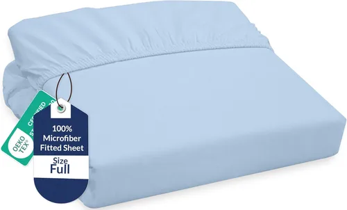 Miniatura 77 de Royale Linens Sábana Bajera King - Microfibra Cepillada Ultra Suave 1800 - Sábanas Inferiores de Lujo Hotelero - Sin Arrugas y Resistente a la Rosa