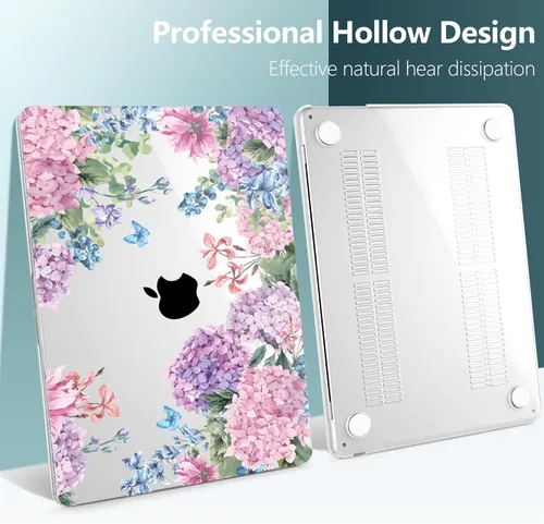 Miniatura 5 de TWOLSKOO Funda para MacBook Air de 15 pulgadas 2025 2024 2023 versión M4 A3241 M3 A3114 M2 A2941, carcasa rígida de plástico y protector