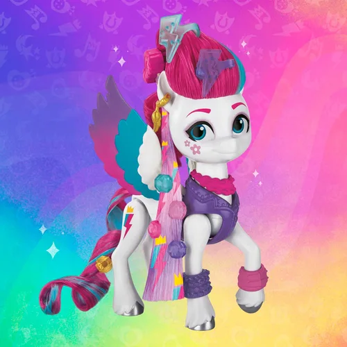 Miniatura 6 de My Little Pony Toys Zipp Storm Style of The Day, muñecas de peinado de 5 pulgadas con moda, juguetes para niñas y niños de 5 años