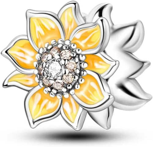 Miniatura 63 de Pulsera y collar de plata de ley 925 con dije de corazón, mariposa, loto, avión, viaje, lindo gato, cuentas, regalo para mujer
