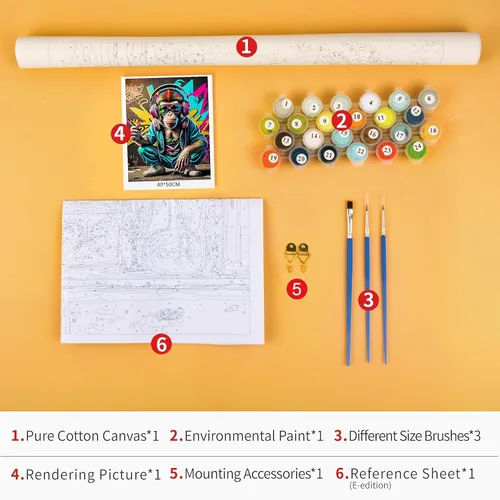 Miniatura 3 de TUMOVO Kits de pintura por números para adultos sobre lienzo, pintura acrílica para adultos y niños, pintura por número, kits de pintura por números
