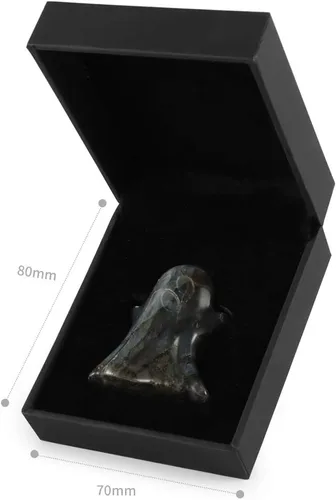 Miniatura 5 de Artistone Figura de fantasma de cristal de 2 pulgadas, piedra preciosa natural de labradorita tallada a mano para decoraciones de Halloween