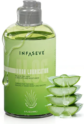 Lubricante a base de agua de aloe para sexo, lubricantes sexuales para privacidad y juguetes, lubricante natural a base de agua para mujeres,