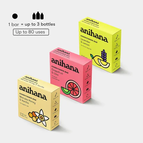 Miniatura 5 de ANIHANA Barra acondicionadora para cabello seco dañado, seguro para cabello teñido hidratante, hidratante, cabello de aspecto saludable, sin