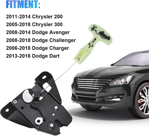 Miniatura 2 de LCWRGS Actuador de pestillo del maletero de bloqueo del portón trasero para Chrysler 300 2005-2018, 200 2011-2014, 2006-2018 Dodge Charger