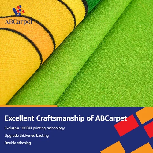 Miniatura 3 de ABC - Alfombra de 6 pies 6 pulgadas x 8 pies 6 pulgadas, alfombra de lápiz antideslizante para aula, para primaria, preescolar, guardería, sala
