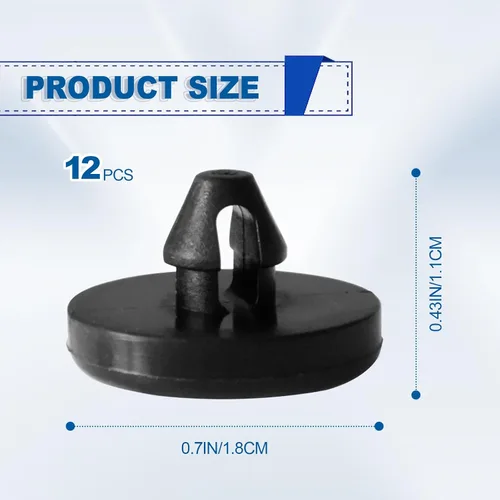 Miniatura 2 de Paquete de 12 pastillas de freno para pedal de freno, tapón de freno para pedal de embrague automotriz, pedal de freno de camión de automóvil