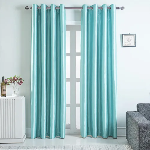 GYROHOME Cortinas opacas de seda sintética, cortinas de tratamiento de ventanas de color sólido totalmente forradas para dormitorio y sala de estar,