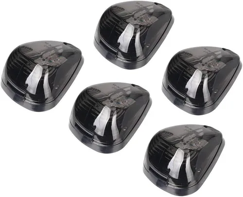 Miniatura 3 de 5 piezas de lentes ahumadas con luces marcadoras LED blancas para techo de cabina, repuesto de lámpara superior de luz de marcha compatible con Ford