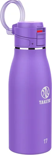Miniatura 11 de Takeya Traveler - Taza de café de viaje de acero inoxidable con tapa abatible (25 onzas, ónix) – Taza aislada a prueba de fugas para café y té Ónice