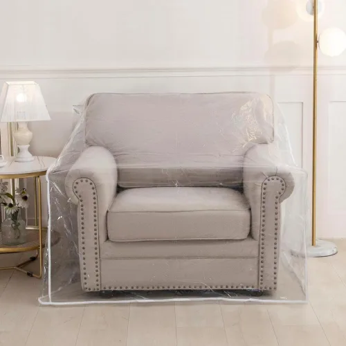 Miniatura 6 de STONECREST - Funda de plástico para silla reclinable, vinilo transparente, impermeable, protector de muebles que rasca para mascotas, funda