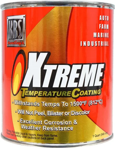 Miniatura 17 de KBS Coatings - Recubrimiento de temperatura Xtreme, color negro azabache , Acero inoxidable