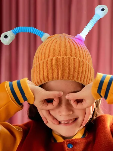 Miniatura 2 de Gorro de punto con luces LED para adultos y niños