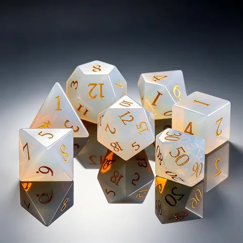 Miniatura 2 de LUCKY-M Juego de dados de piedras preciosas DND, juego de dados de mazmorras y dragones, juegos de dados RPG, accesorios de regalo