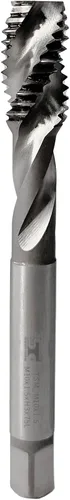 SPEED TIGER TSM_M10x1.5 Grifos de flauta en espiral HSS, Tolerancia métrica M10x1.0.197 in H3, sin recubrimiento 3 flautas rectas - Fabricado en