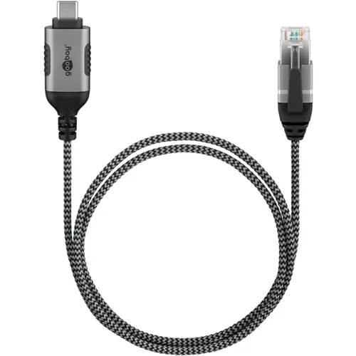 Miniatura 3 de goobay Slim USB-C 3.1 to RJ45 Ethernet CAT 6 Cable Adapter/Stable Wired Internet Connection with Router/Network Switch/USB to RJ45 Adapter/1Gbps