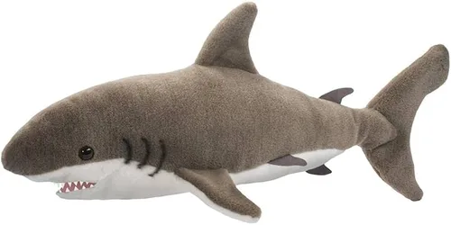 Douglas Fin Great - Peluche de tiburón blanco