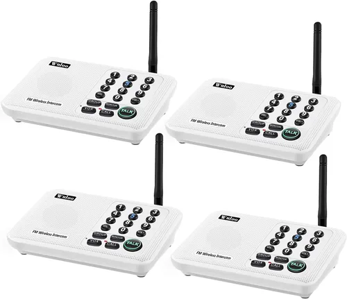 Miniatura 9 de Wuloo Intercomunicadores inalámbricos para el hogar, rango de 5280 pies, 10 canales 3 códigos, sistema de intercomunicación inalámbrico para casa
