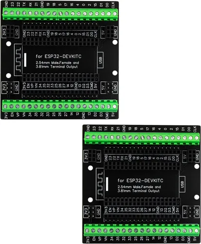 Miniatura 7 de para ESP32 Placa de ruptura 30 pines GPIO 1 en 3 Placa de expansión Bloques de terminal de 3.81mm 0.15" para módulo ESP32 ESP-WROOM-32 ESP32-DevKitC