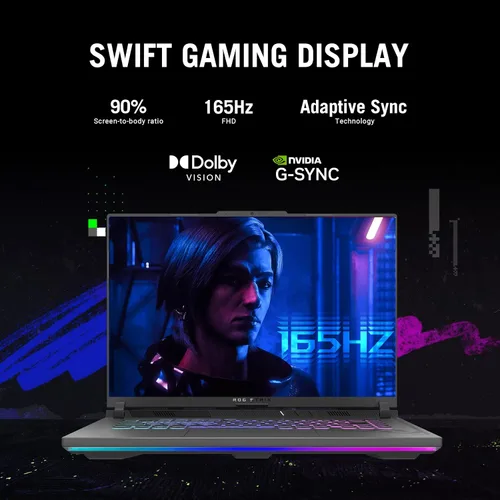 Miniatura 6 de Laptop gamer ASUS ROG Strix G16, pantalla de 165Hz, NVIDIA® GeForce RTX™ 4060, Intel Core i7-13650HX, 16GB DDR5, SSD PCIe Gen4 de 1TB, Wi-Fi 6E