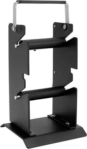 Miniatura 2 de QWORK Paquete de 2 Dispensadores de Carrete de Soldadura Doble, Soporte de Carrete de Soldadura, Dispensador de Carrete Portarrollos Ajustable