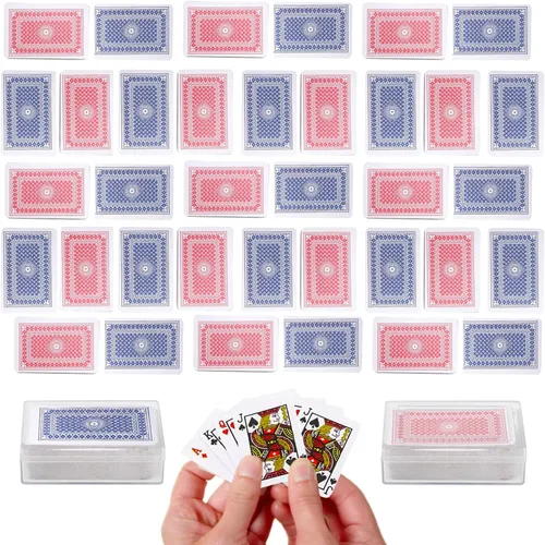 Miniatura 3 de Mini baraja de cartas de juego de 36 unidades, juegos de cartas de casino pequeños para niños, recuerdo de fiesta mágico, 2.5 pulgadas