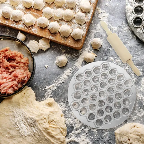 Miniatura 8 de Molde para bolas de masa hervida Pelmeni Maker Ravioli Maker Molde de bolas de masa con rodillo Pelmeni Moldes Máquina cortadora de ravioles Pirogi