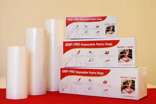Miniatura 2 de PastryGear Grip-Pro - Bolsas desechables antideslizantes ultra gruesas de 21 pulgadas con dispensador de pasteles, decoración y tuberías