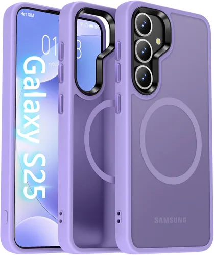 Miniatura 41 de Oterkin Funda magnética para Samsung Galaxy S24 Ultra mate, funda para teléfono S24 Ultra compatible con MagSafe, esmerilada, translúcida, a prueba