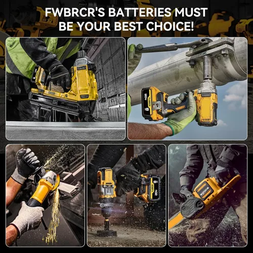 Miniatura 8 de 8.0Ah 20 voltios de repuesto para batería Dewalt 20V Max compatible con baterías Dewalt DCB200 DCB204 DCB206 DCB201 DCB203 DCB181 DCB180 paquete de 2