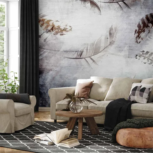 Miniatura 19 de artgeist Mural de pared de plumas de 98 x 69 pulgadas, tamaño XXL, no tejido, de forro polar, para decoración de pared, impresión fotográfica, #10
