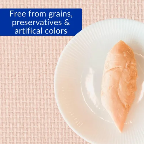 Miniatura 5 de INABA Natural, Filetes de Pollo a la Parrilla Cortados a Mano de Primera Calidad, Premios/Complemento/Suplemento para Gatos con Vitamina E