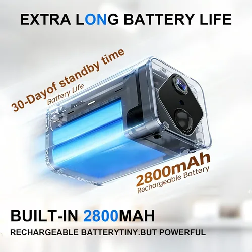 Miniatura 6 de Cámara de vigilancia 4G, cámara de seguridad, 2K HD cámara de seguridad interior/exterior, visión nocturna HD, detección de movimiento AI
